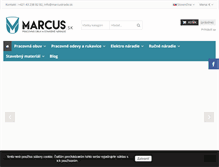 Tablet Screenshot of marcus.sk